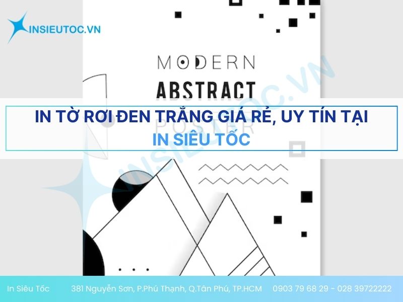 tờ rơi đen trắng