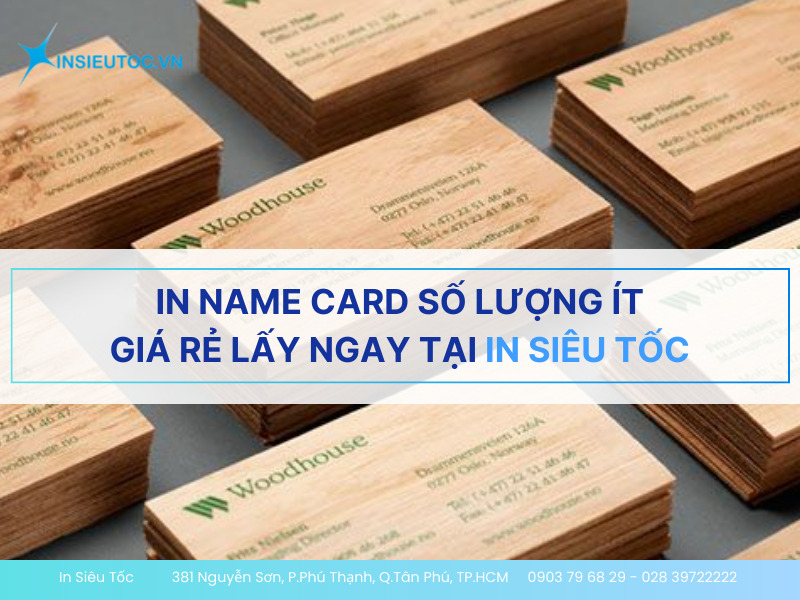 in name card số lượng ít