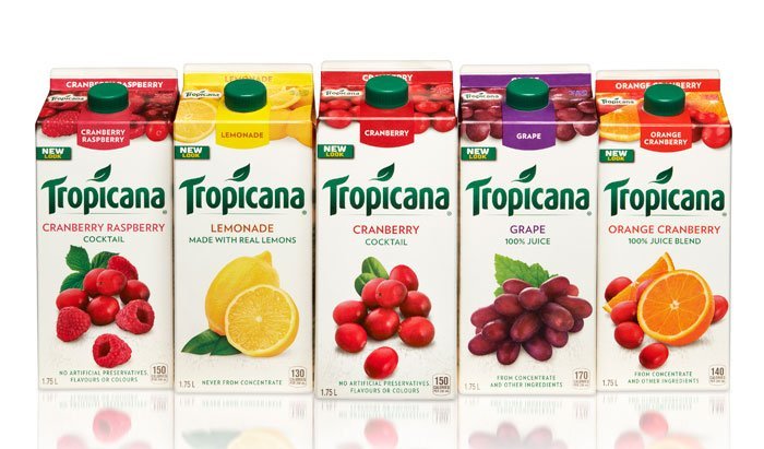 Tropicana sau khi thay đổi bao bì bên ngoài được khách hàng dần chấp nhận lại
