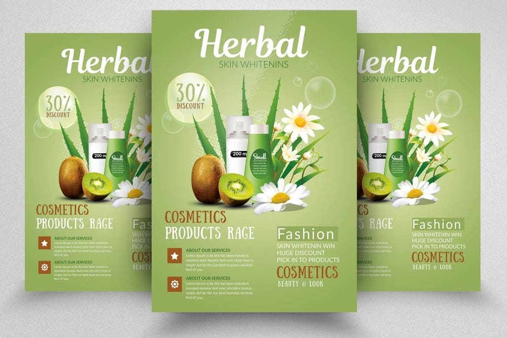 flyer mỹ phẩm template