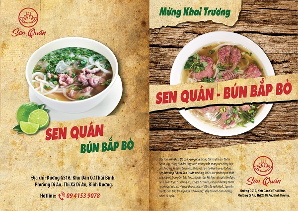 mẫu tờ rơi quán ăn