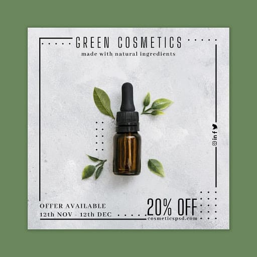 mẫu tờ rơi quảng cáo cosmetic