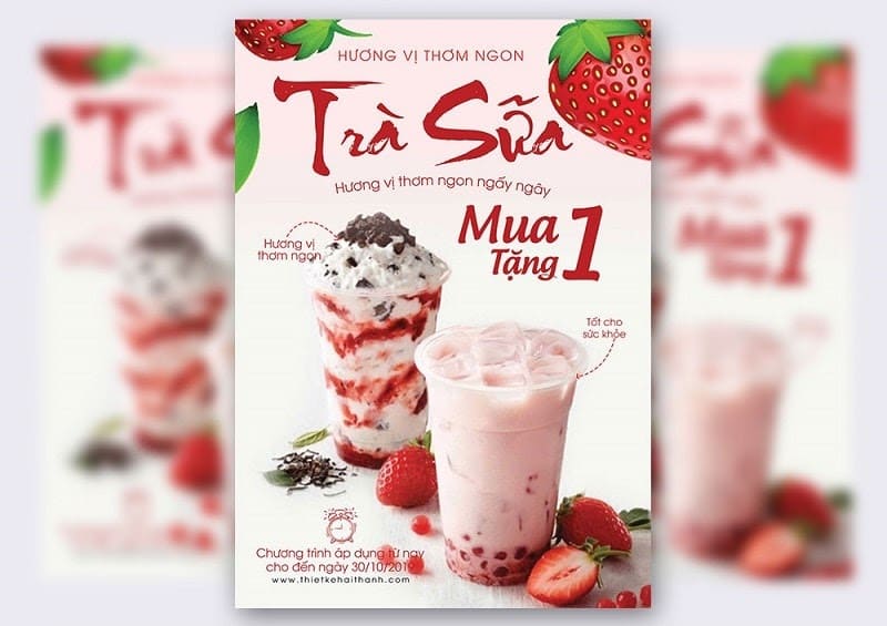 mẫu tờ rơi trà sữa