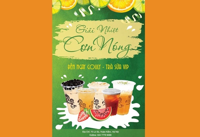 nice milk tea flyer
