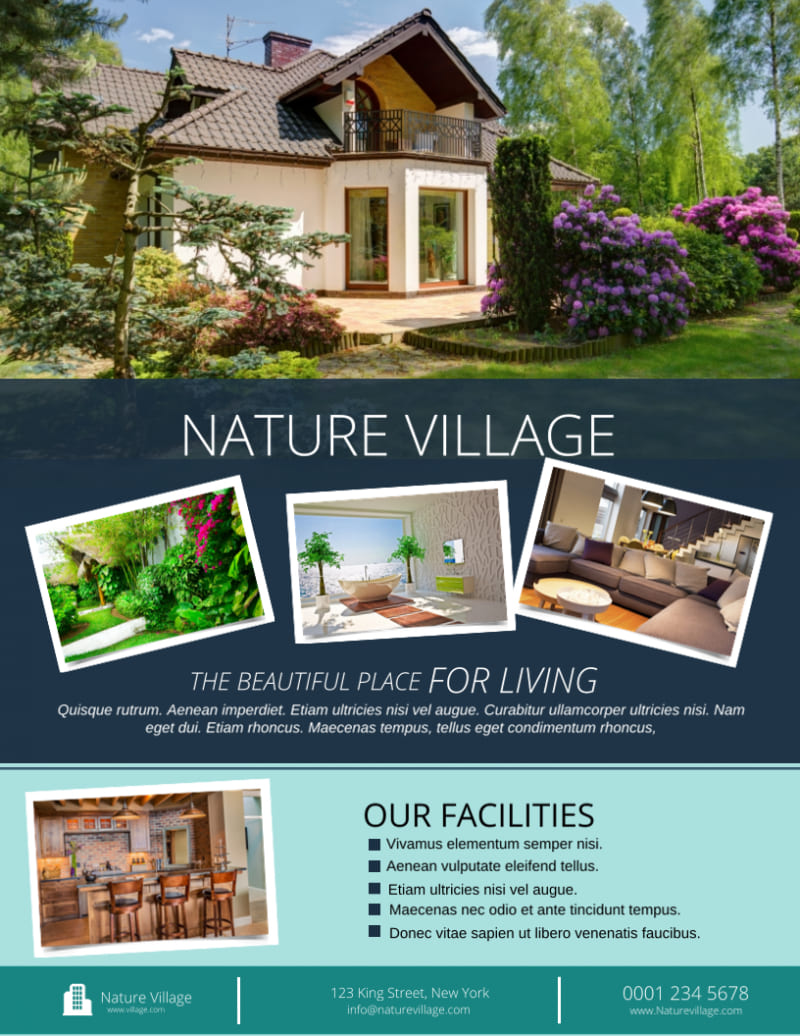 real estate flyer design