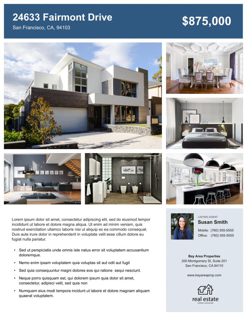 real estate flyer templates