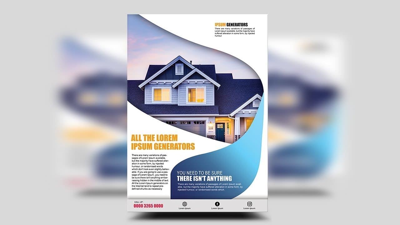 thiết kế flyer bất động sản