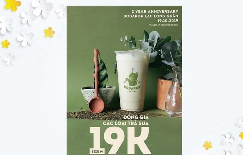 thiết kế tờ rơi trà sữa