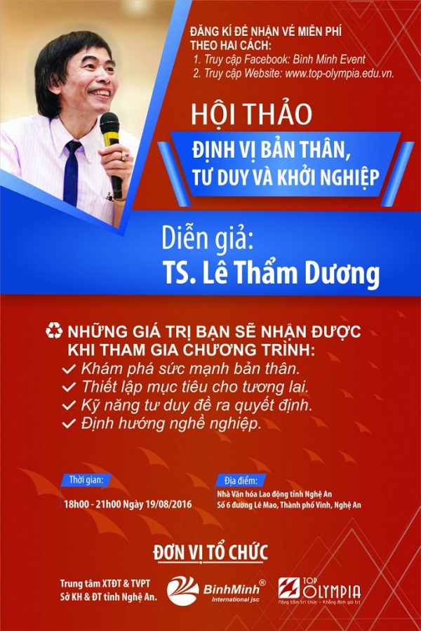 tờ rơi cho hội thảo