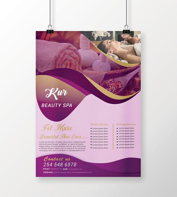 tờ rơi quảng cáo spa cao cấp