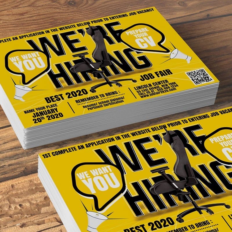 flyer tuyển dụng