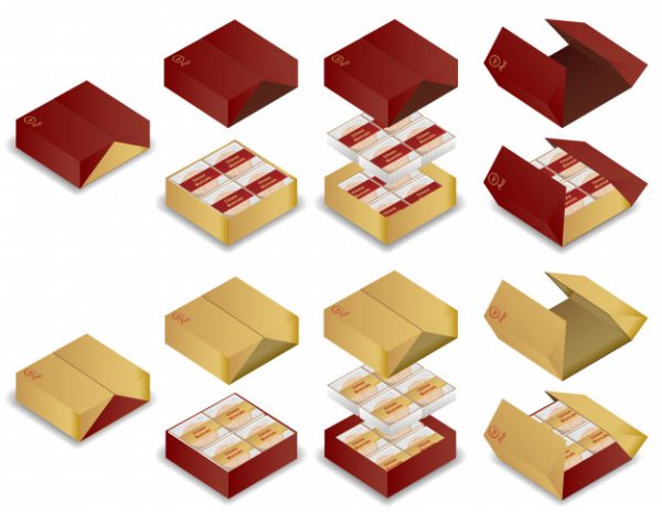 hộp đựng bánh trung thu 3D