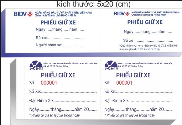 in vé giữ xe
