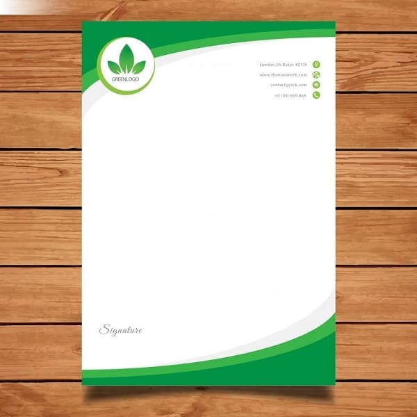mẫu in letterhead đẹp