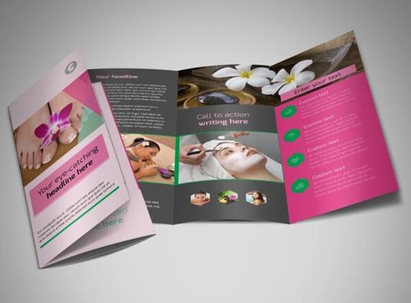 catalogue spa dạng gấp