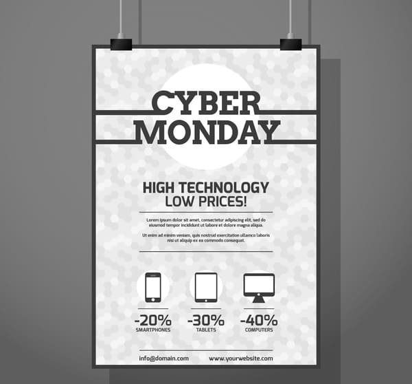 mẫu tờ rơi quảng cáo trắng đen