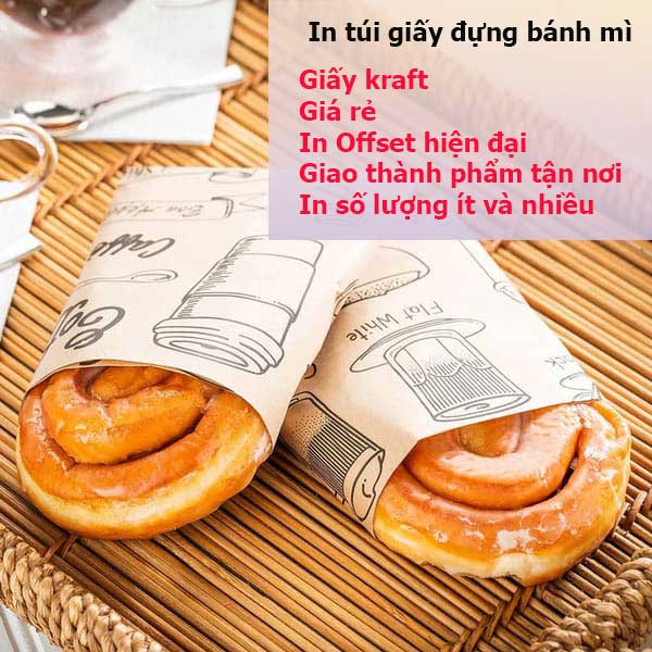 túi giấy đựng bánh mì