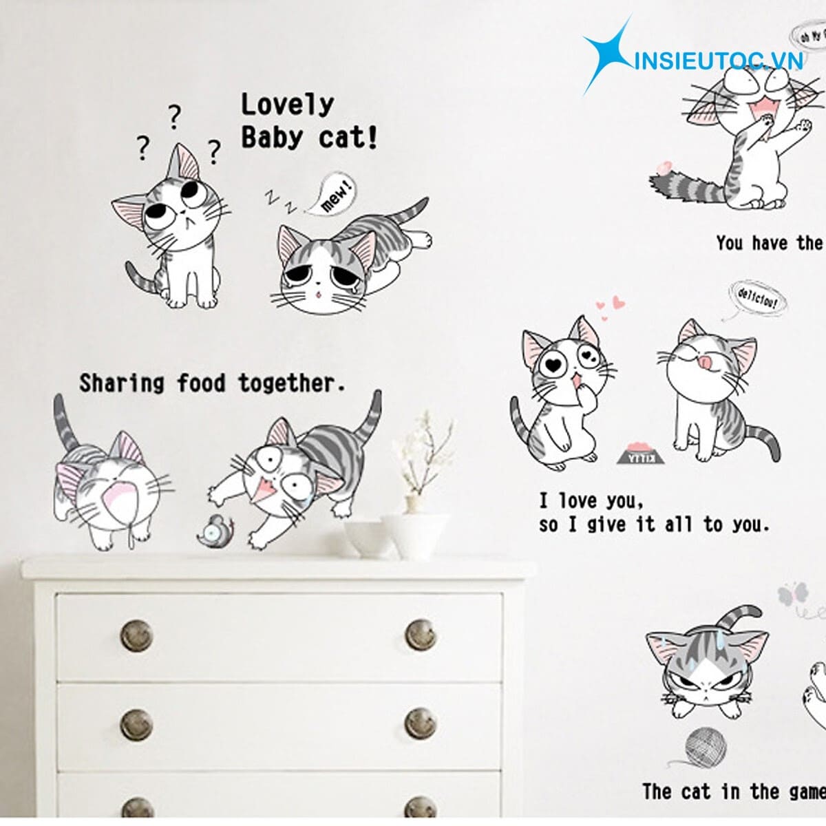 in decal trang trí nhà cửa
