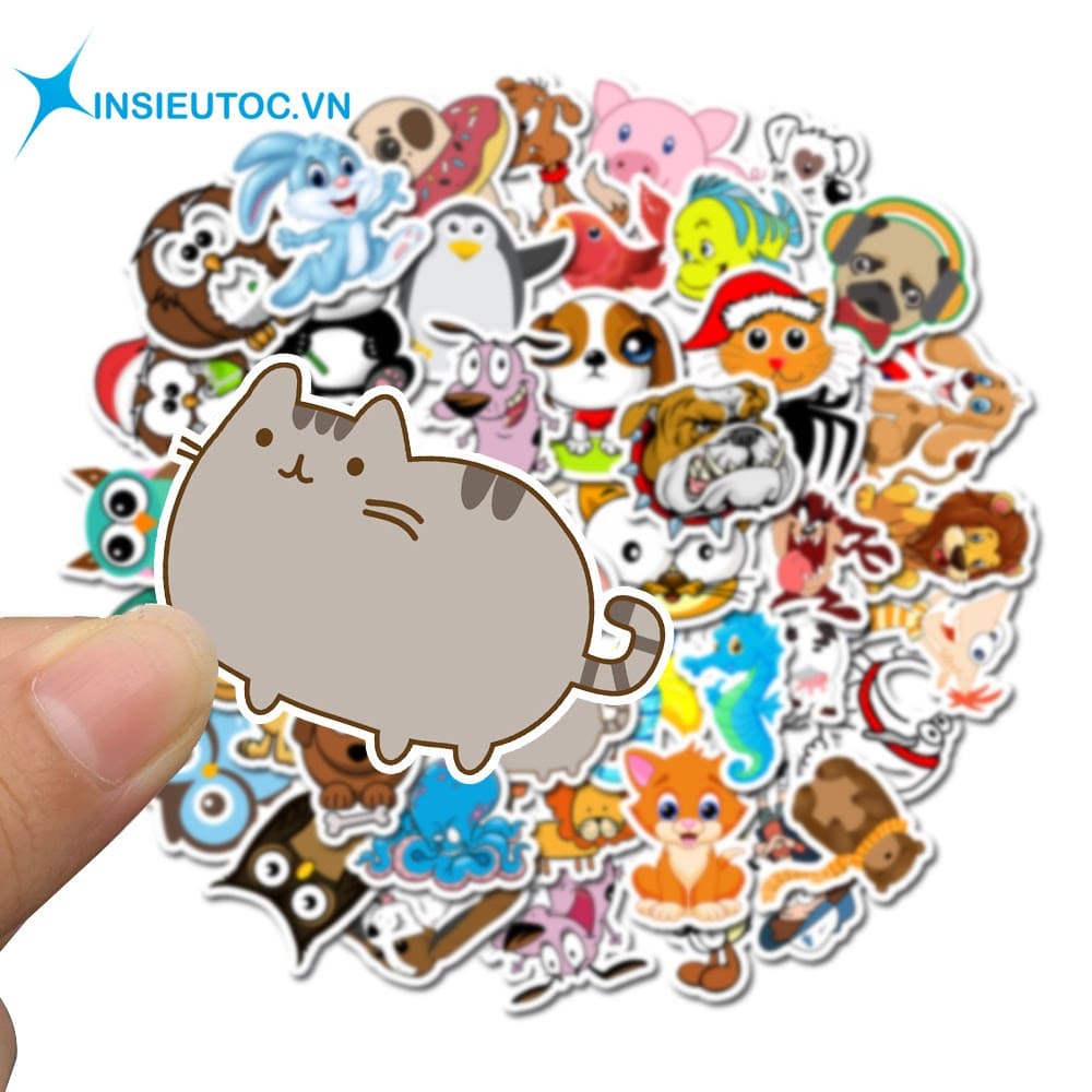 in sticker logo