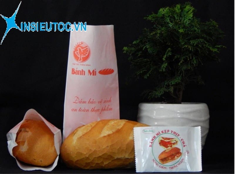 in túi giấy đựng bánh mì số lượng ít