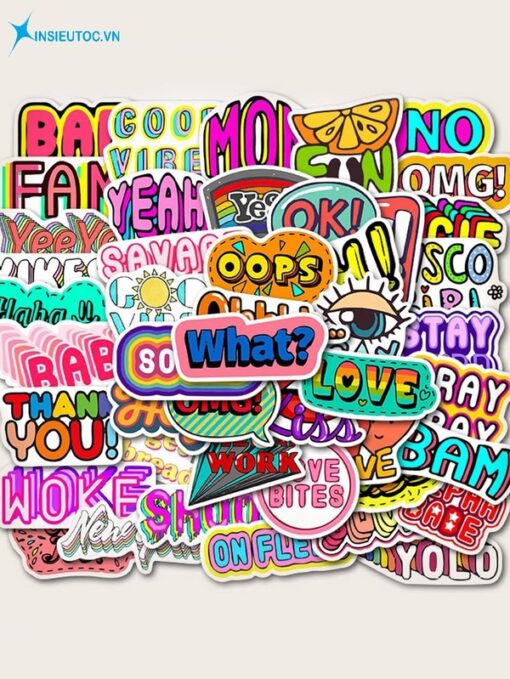 50+ Các mẫu sticker đẹp, hình ảnh sticker trang trí đẹp - In Siêu Tốc VN