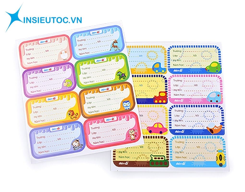 đặt in nhãn vở theo yêu cầu