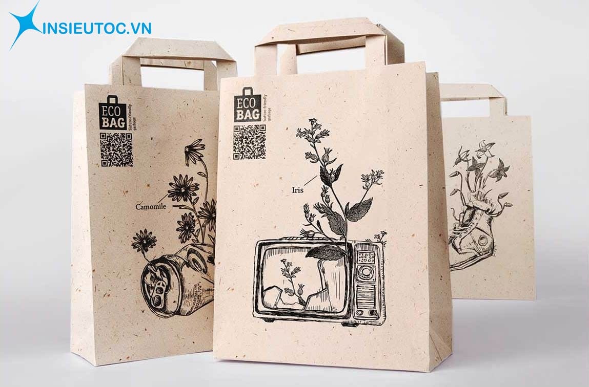 những mẫu túi giấy kraft có sẵn