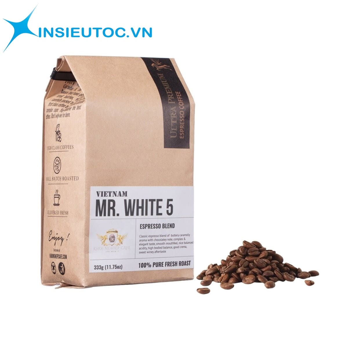 túi kraft đựng cafe