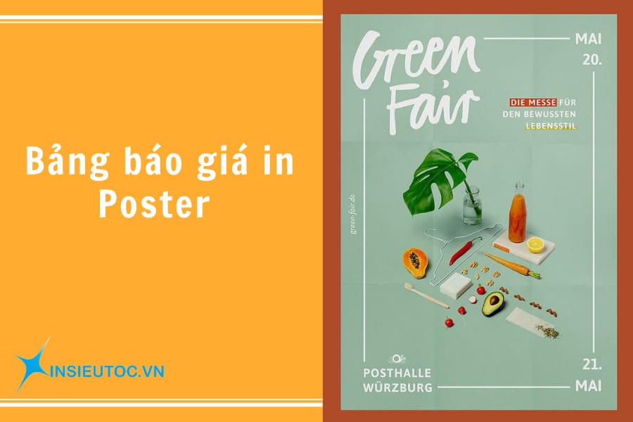 bảng giá in poster