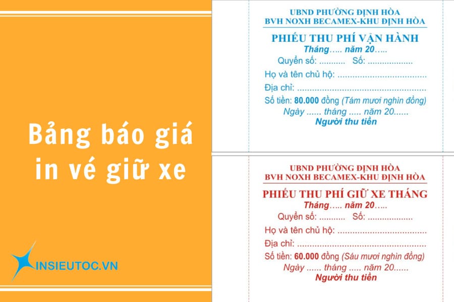 bảng giá in vé giữ xe