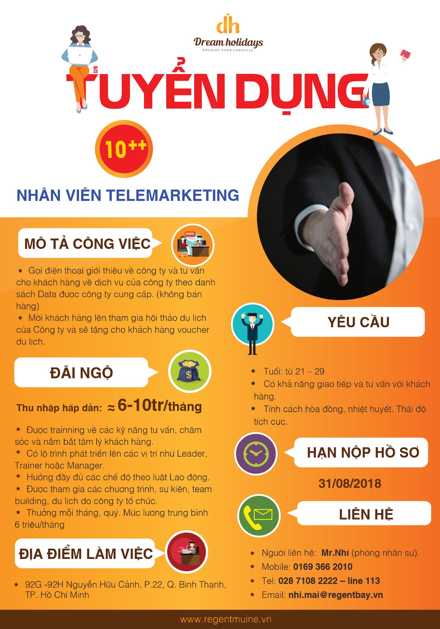 poster tuyển dụng nhân viên chăm sóc khách hàng