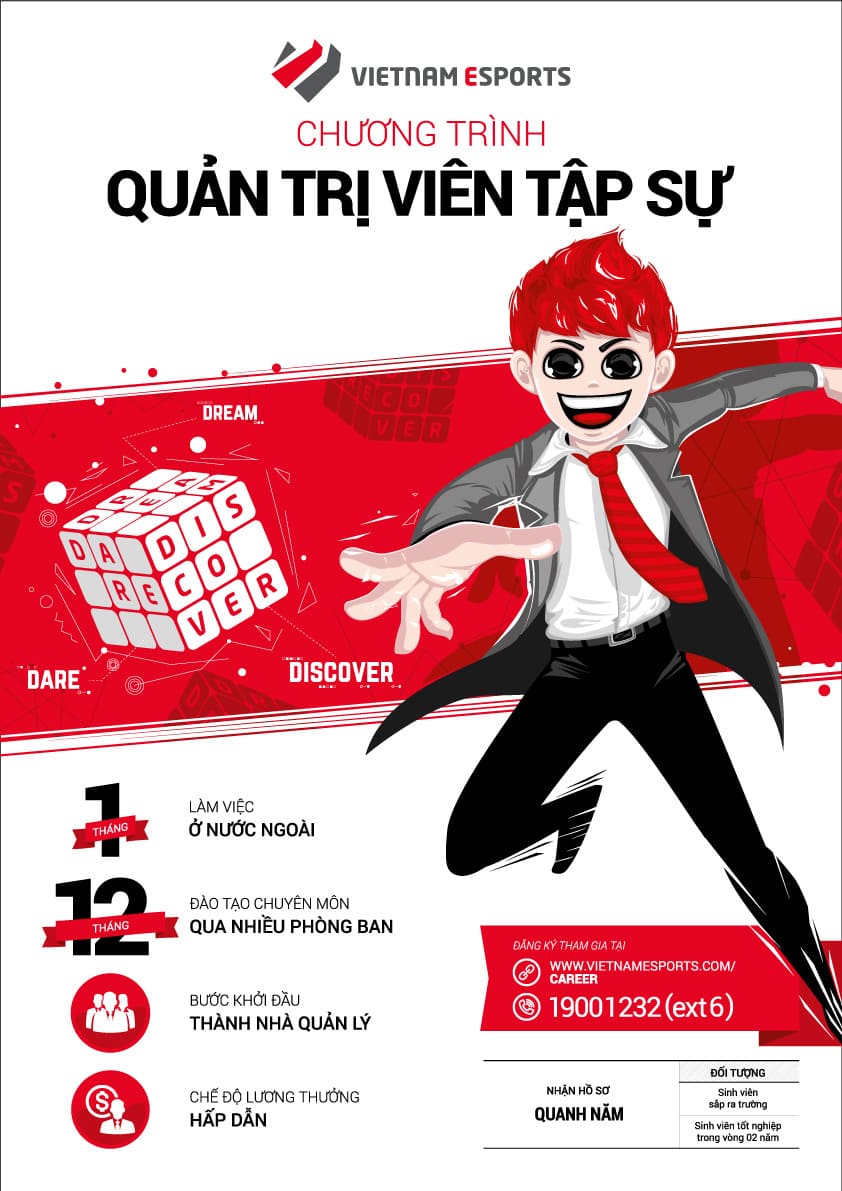 poster tuyển dụng quản trị viên tập sự