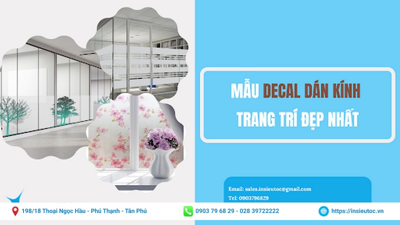 tổng hợp mẫu decal dán kính đẹp