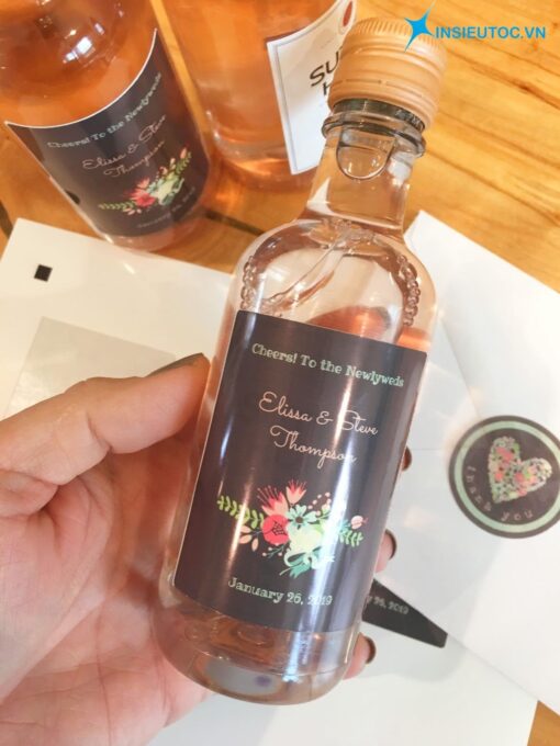 Thiết kế in tem nhãn chai bắt mắt tại In Siêu Tốc