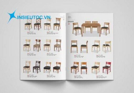 Mẫu cataloge sản phẩm nội thất bàn ghế