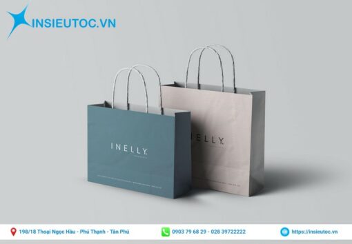 Túi giấy đơn giản dành cho shop thời trang