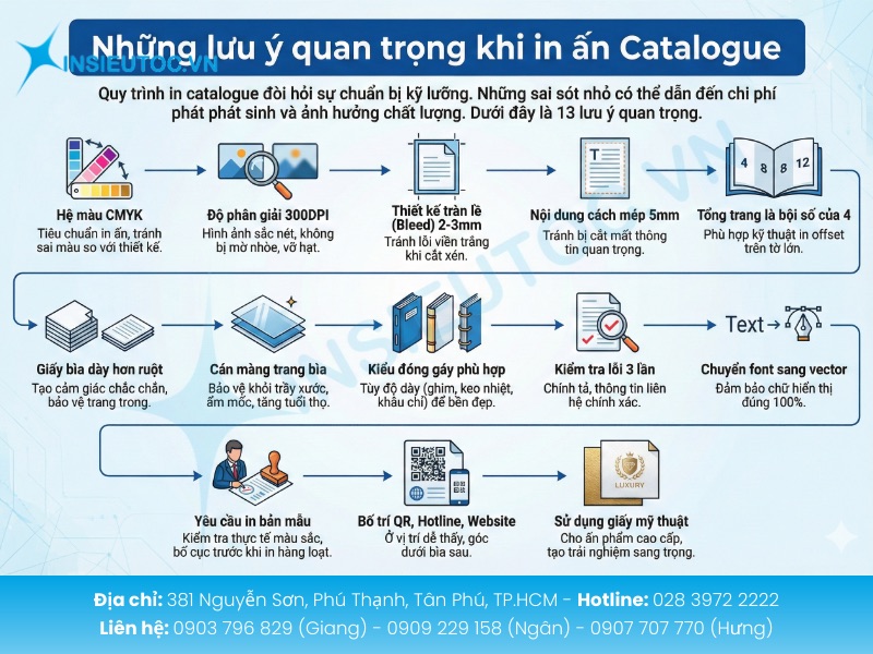Những lưu ý quan trọng khi in ấn Catalogue