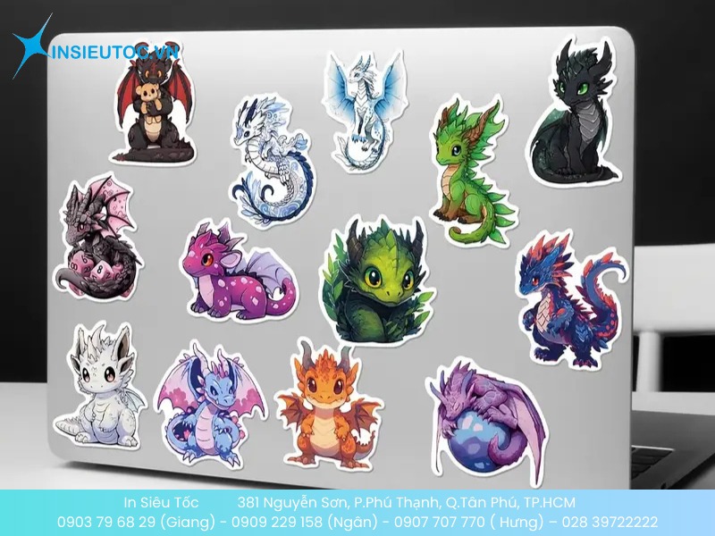 Sticker rồng cho laptop