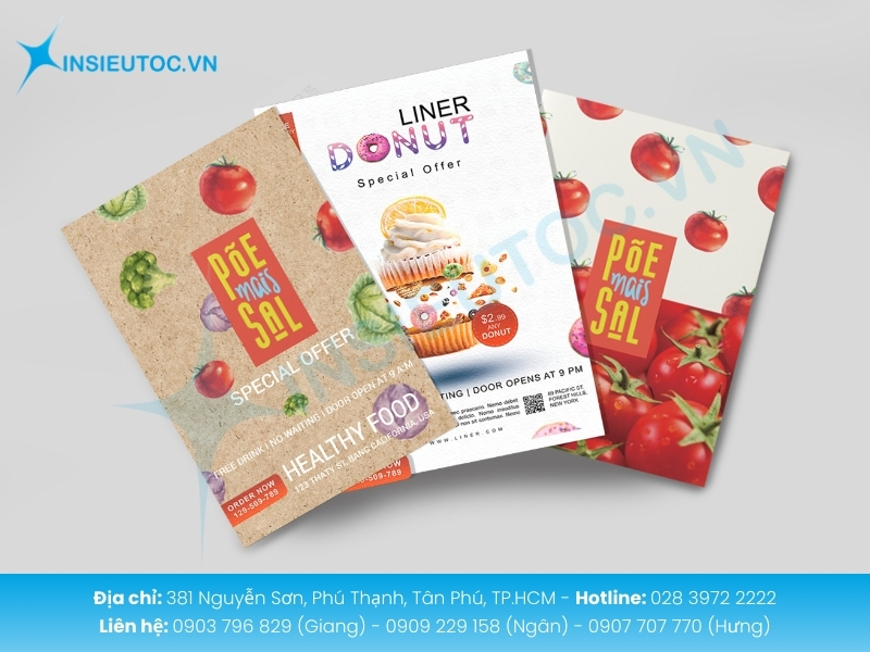 In tờ rơi sắc nét giá tốt hỗ trợ chiến dịch marketing hiệu quả