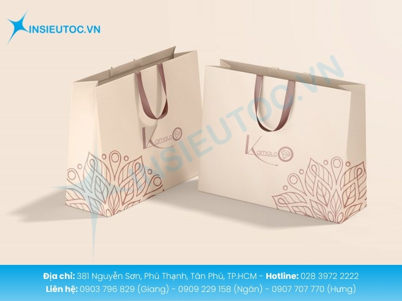 Túi giấy Bristol cao cấp bền đẹp in ấn sắc nét nâng tầm giá trị sản phẩm