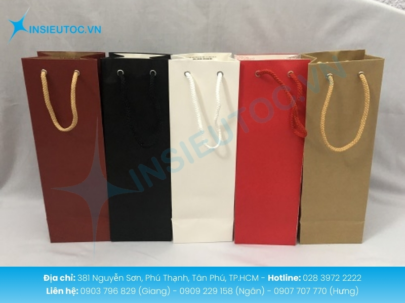Túi giấy đựng rượu bền đẹp nâng tầm giá trị và bảo vệ sản phẩm tối ưu