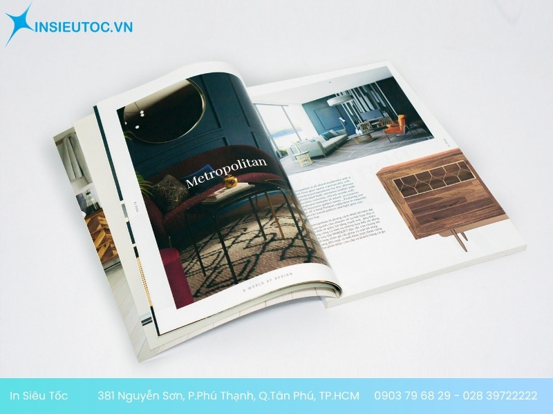 Ruột catalogue in hình ảnh rõ, màu lên đẹp