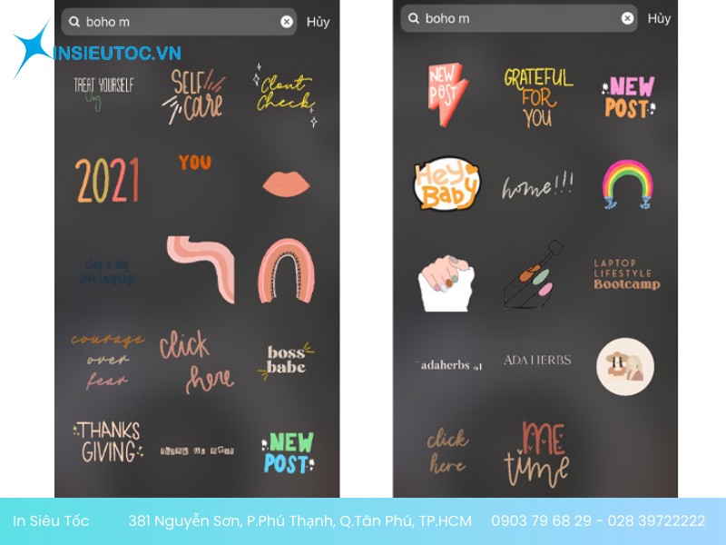 instagram sticker chữ