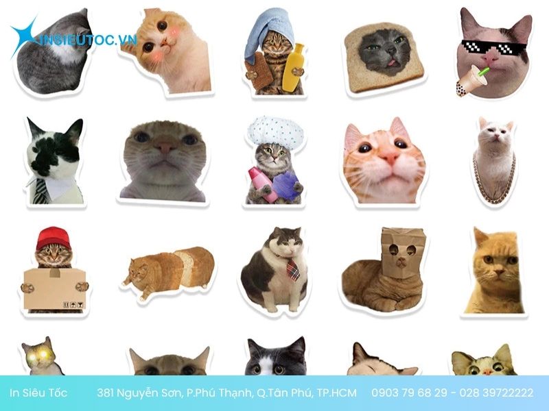 Sticker con mèo 3D dán ô tô Sticker con mèo 3D dán ô tô