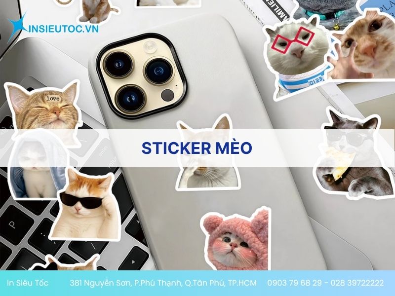 Sticker mèo đang được ưa chuộng Sticker mèo đang được ưa chuộng