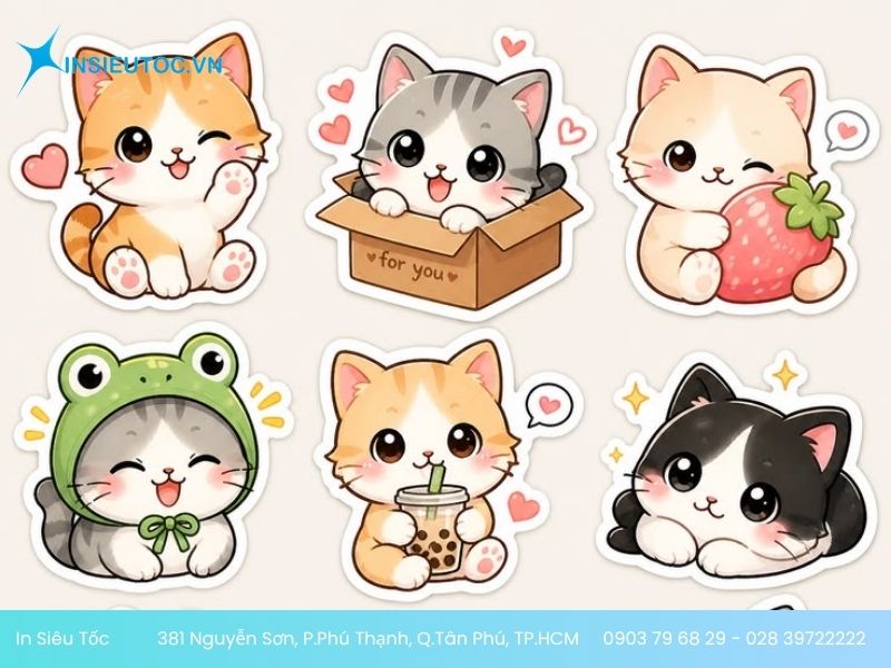 sticker mèo con đáng yêu Sticker mèo con đáng yêu