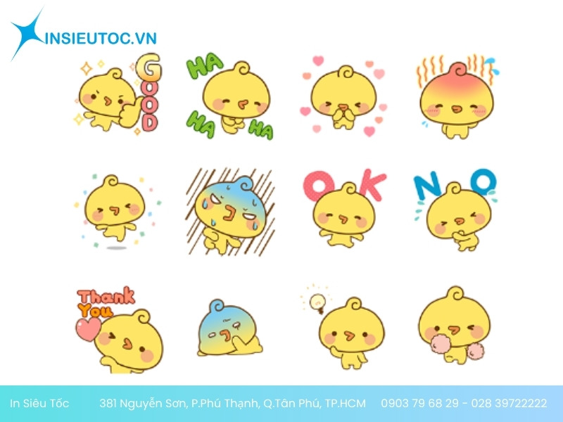 mẫu sticker zalo đẹp