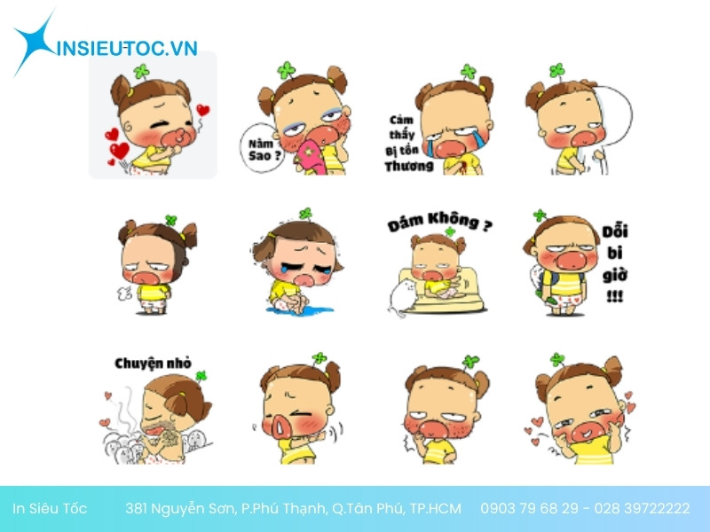 mẫu sticker zalo