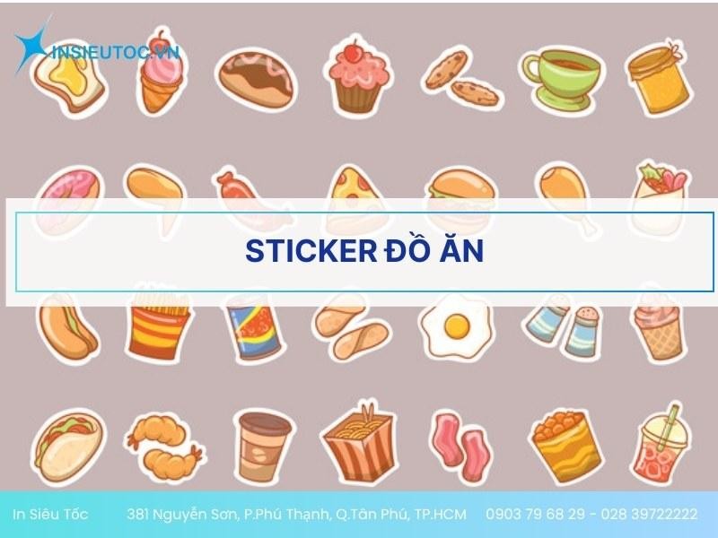 sticker đồ ăn tại In Siêu Tốc