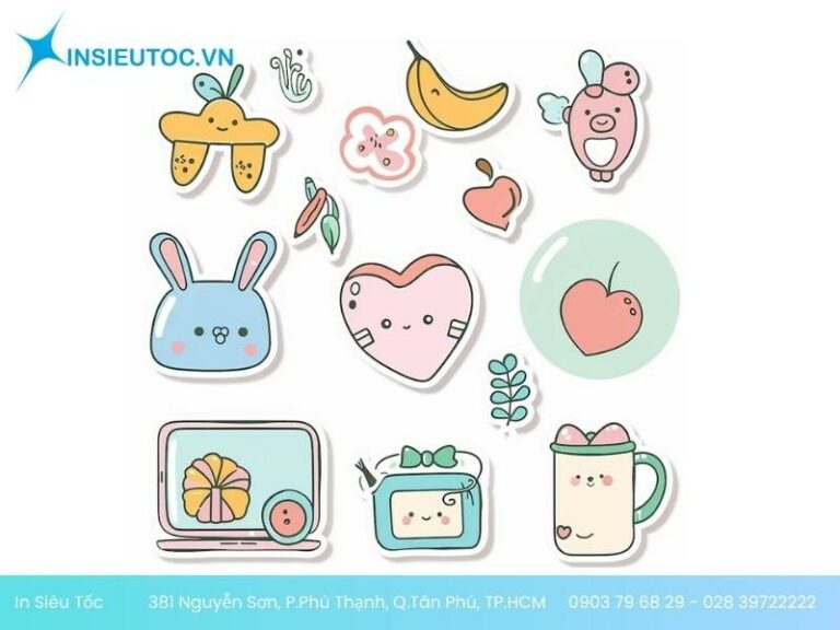 99+ Mẫu sticker cute, dễ thương được ưa chuộng - In Siêu Tốc